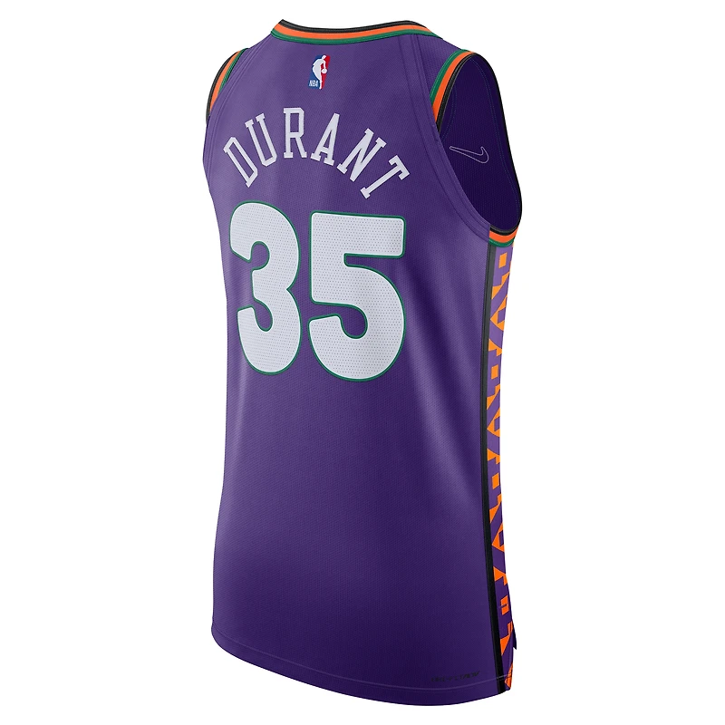 Maillot de joueur authentique Nike Kevin Durant violet Phoenix Suns 2024/25 pour homme - Édition City