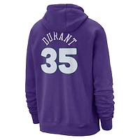 Sweat à capuche Nike pour homme Kevin Durant Purple Phoenix Suns 2024/25 City Edition avec nom et numéro
