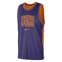 Débardeur Nike Phoenix Suns Courtside Versus Force Split DNA Performance pour Homme Violet/Orange
