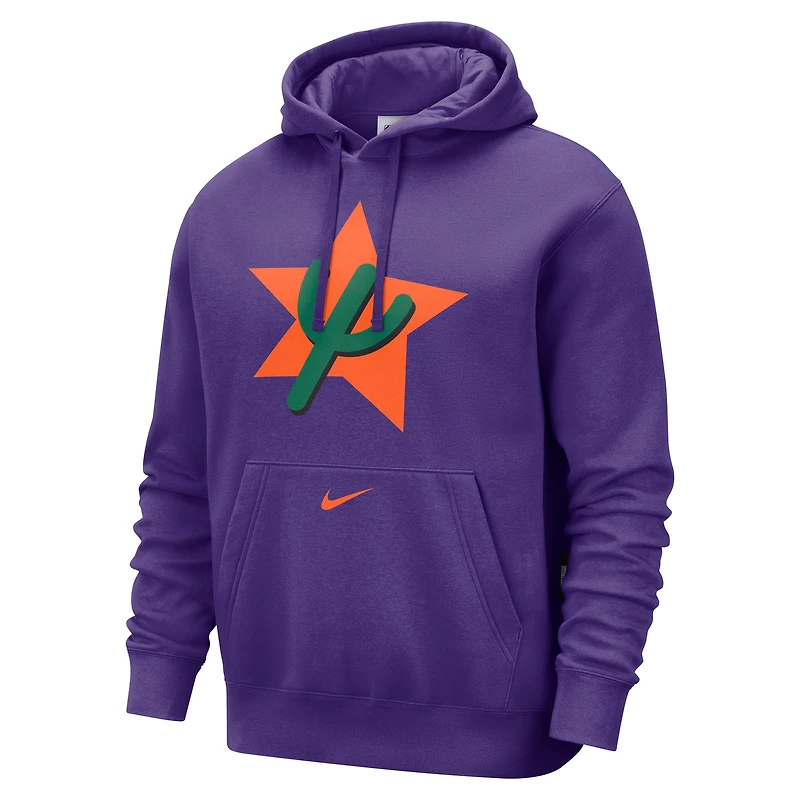 Sweat à capuche Nike Purple Phoenix Suns City Edition Essential Club pour homme 2024/25