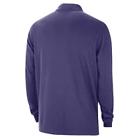 Haut Nike Courtside Performance à demi-zip violet Phoenix Suns 2024/25 pour homme