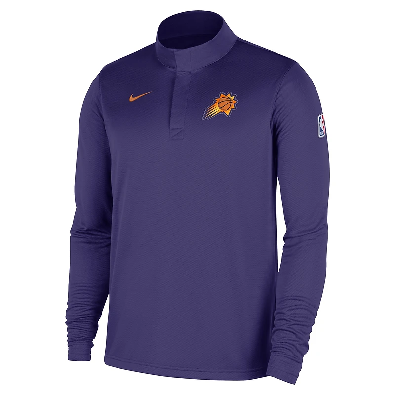 Men's Nike Purple Phoenix Suns 2025/26 Authentic Coaches Quarter-Zip Dri-Fit Top