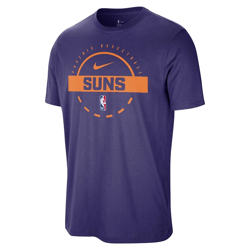 T-shirt d'entraînement Nike violet authentique des Phoenix Suns pour homme