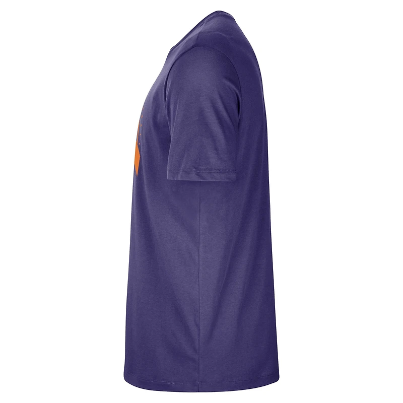 T-shirt d'entraînement Nike violet authentique des Phoenix Suns pour homme