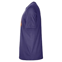 T-shirt d'entraînement Nike violet authentique des Phoenix Suns pour homme