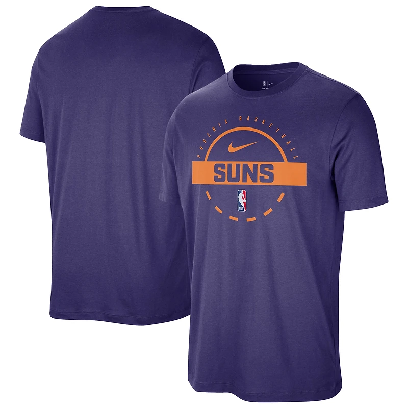 T-shirt d'entraînement Nike violet authentique des Phoenix Suns pour homme