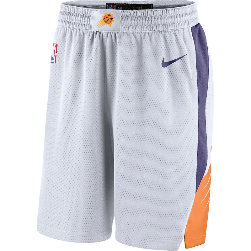 Short Nike blanc Phoenix Suns Association Edition Swingman pour homme