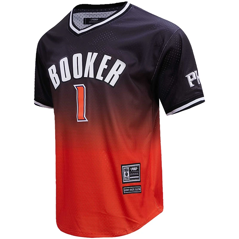 T-shirt noir/orange Phoenix Suns Ombre Name & Number de Post Devin Booker pour homme