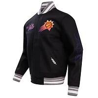 Men's Pro Standard Black Phoenix Suns 2023/24 City Edition Full-Zip Varsity Jacket