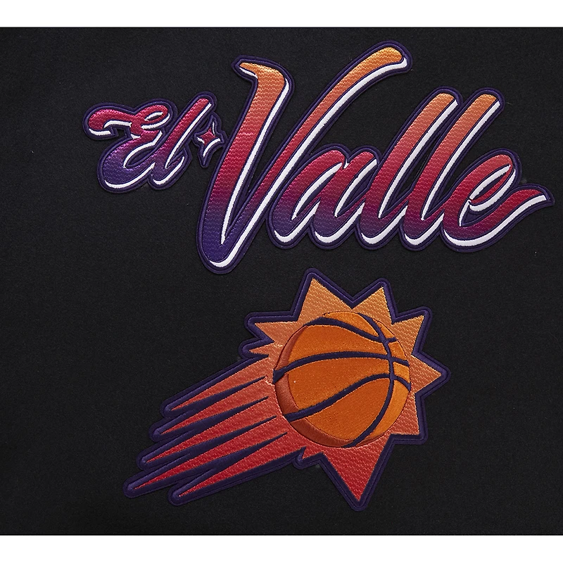 Men's Pro Standard Black Phoenix Suns 2023/24 City Edition Full-Zip Varsity Jacket
