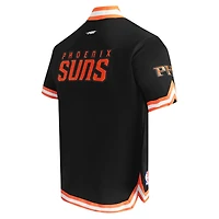 Veste d'échauffement classique à boutons-pression Pro Standard pour hommes, noire, Phoenix Suns