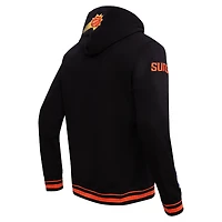 Sweat à capuche Pro Standard noir Phoenix Suns Script Tail pour hommes