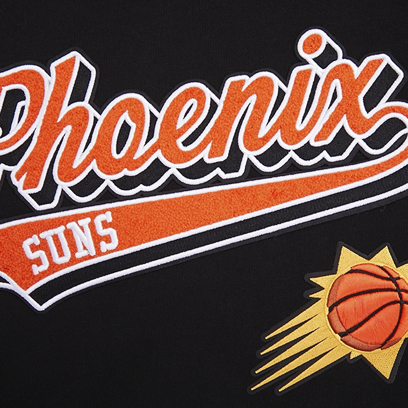 Men's Pro Standard Black Phoenix Suns Script Tail Pullover Hoodie