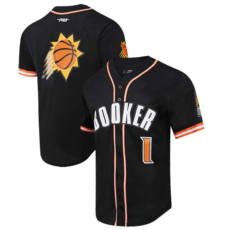 Pro Standard Devin Booker Noir Phoenix Suns Capsule Player Baseball Chemise boutonnée pour homme