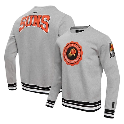 Sweat-shirt Pro Standard pour hommes, gris chiné, emblème de la crête des Phoenix Suns