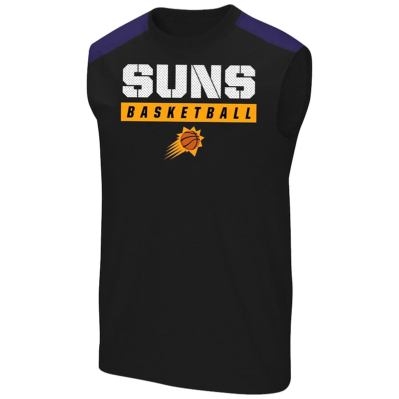 Profil masculin Devin Booker Black Phoenix Suns Big & Tall Player Muscle Tank