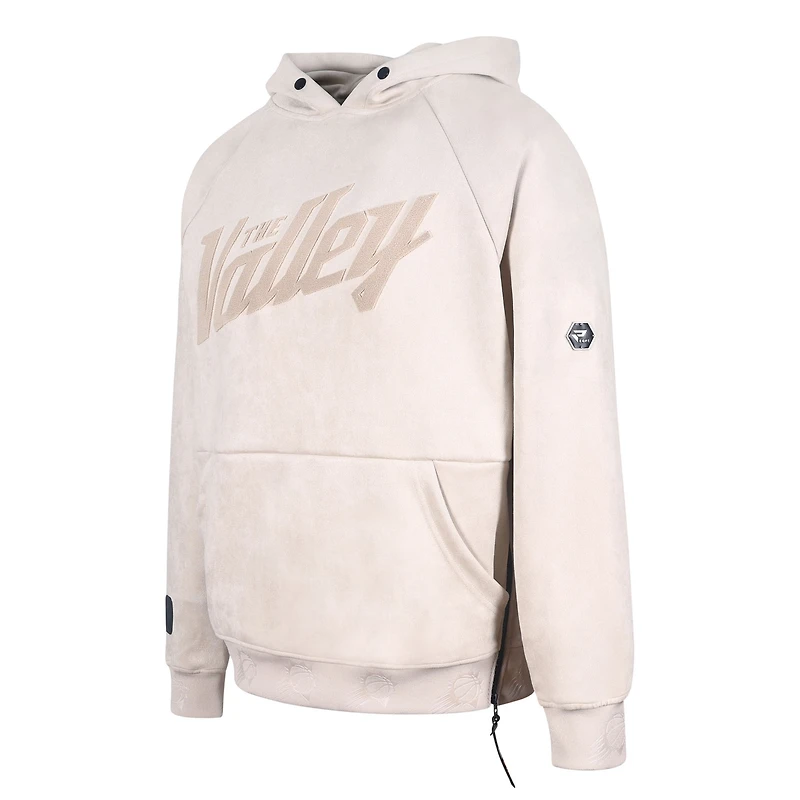Sweat à capuche pour homme Protege Cream Phoenix Suns, écologique, fonctionnel et tendance en daim ton sur ton.