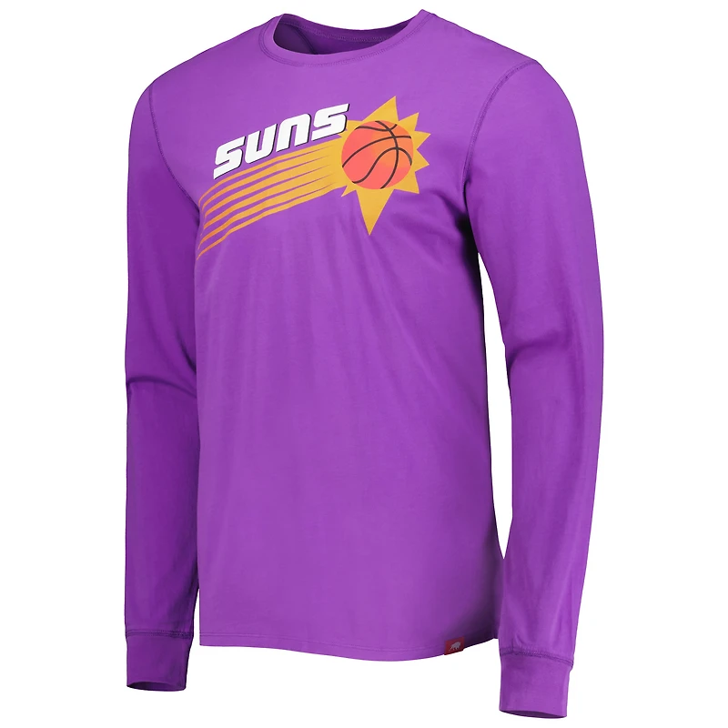 Men's Sportiqe Purple Phoenix Suns Hardwood Classics Mohave Elevated Long Sleeve T-Shirt