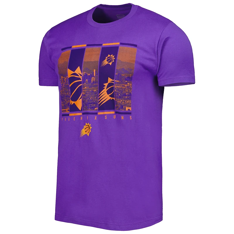 T-shirt homme Stadium Essentials violet Phoenix Suns avec silhouette de la ville