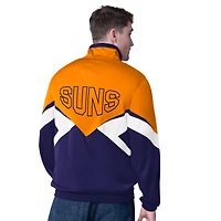 Men's Starter Orange/Purple Phoenix Suns Rush Applique Full-Zip Track Jacket