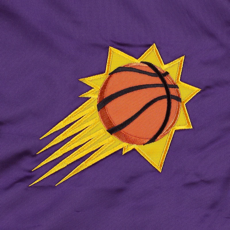 Veste universitaire Starter Purple Phoenix Suns Pick & Roll en satin à boutons-pression pour hommes