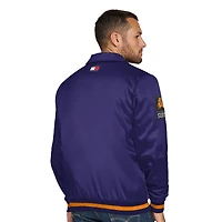 Veste universitaire à boutons-pression Jacob Chain Stitch Applique Purple Phoenix Suns pour homme Tommy Jeans