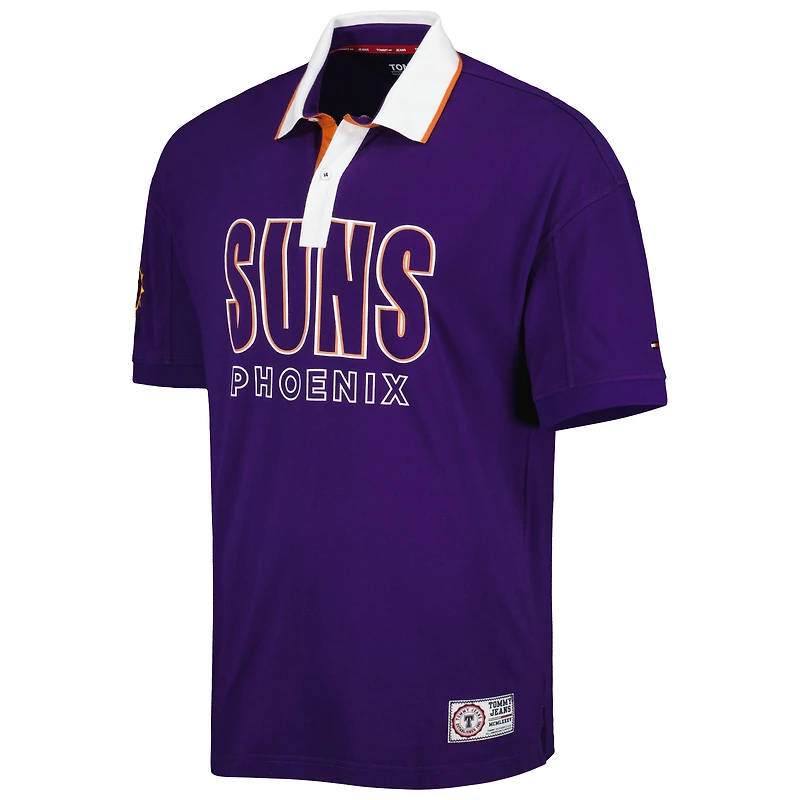 Tommy Jeans - Polo en piqué Stanley Phoenix Suns violet pour homme