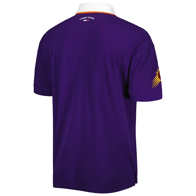 Tommy Jeans - Polo en piqué Stanley Phoenix Suns violet pour homme