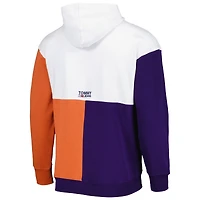 Sweat à capuche Tommy Jeans blanc/violet Phoenix Suns Andrew Split pour homme