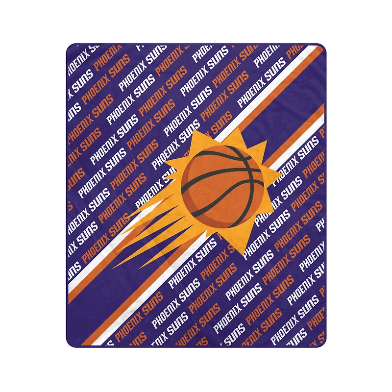 Couverture ultra douce à motif Pegasus Phoenix Suns, 152 x 178 cm (diagonale), doublée.