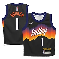 Maillot Swingman Nike Devin Booker noir Phoenix Suns City Edition 2025/26 pour enfants d'âge préscolaire