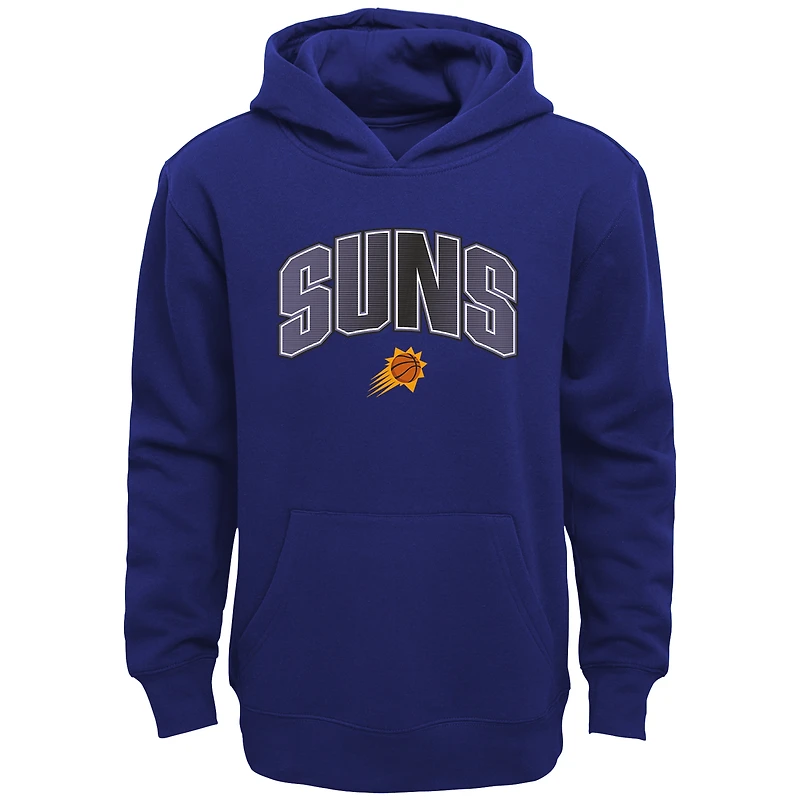 Preschool Purple/Heather Grey Phoenix Suns Double Up Pullover Hoodie & Pants Set