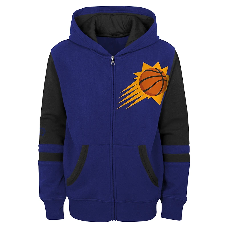 Sweat à capuche violet Phoenix Suns pour enfants d'âge préscolaire avec fermeture éclair intégrale