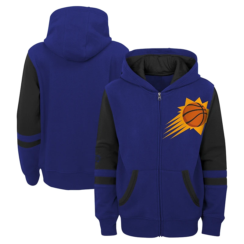 Sweat à capuche violet Phoenix Suns pour enfants d'âge préscolaire avec fermeture éclair intégrale