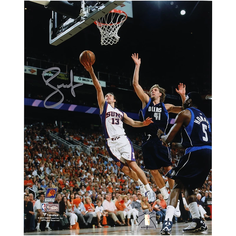 Steve Nash Phoenix Suns Autographed 8" x 10" Layup vs. Dallas Mavericks Photograph