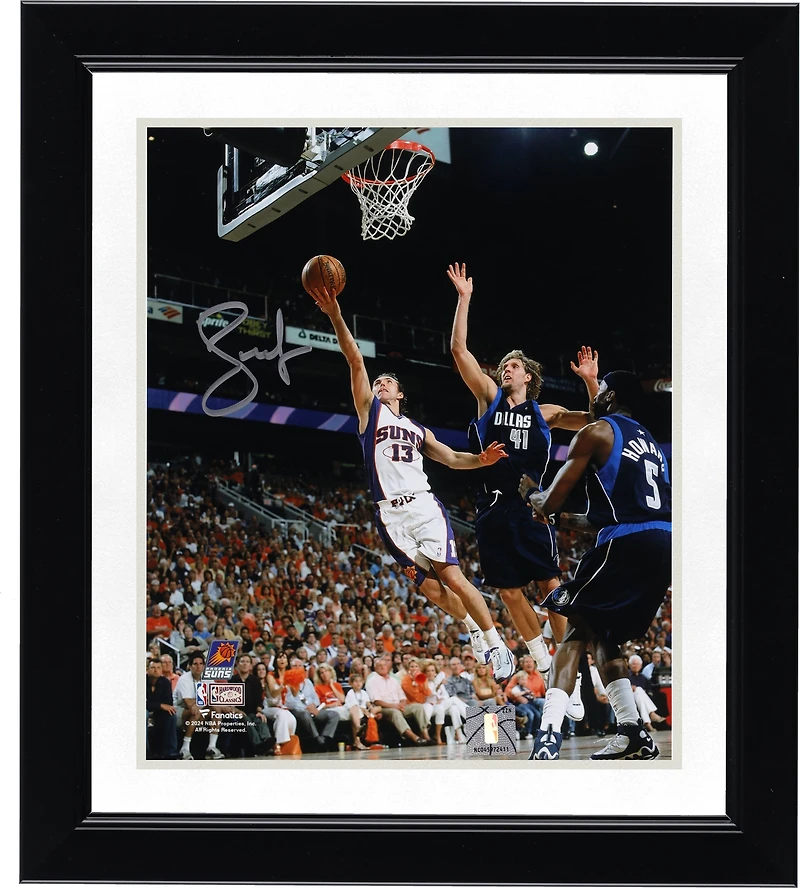 Steve Nash Phoenix Suns Autographed 8" x 10" Layup vs. Dallas Mavericks Photograph