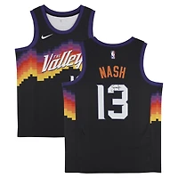 Maillot Nike Swingman noir dédicacé par Steve Nash des Phoenix Suns 2020-21 City Edition
