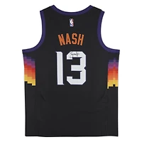 Maillot Nike Swingman noir dédicacé par Steve Nash des Phoenix Suns 2020-21 City Edition