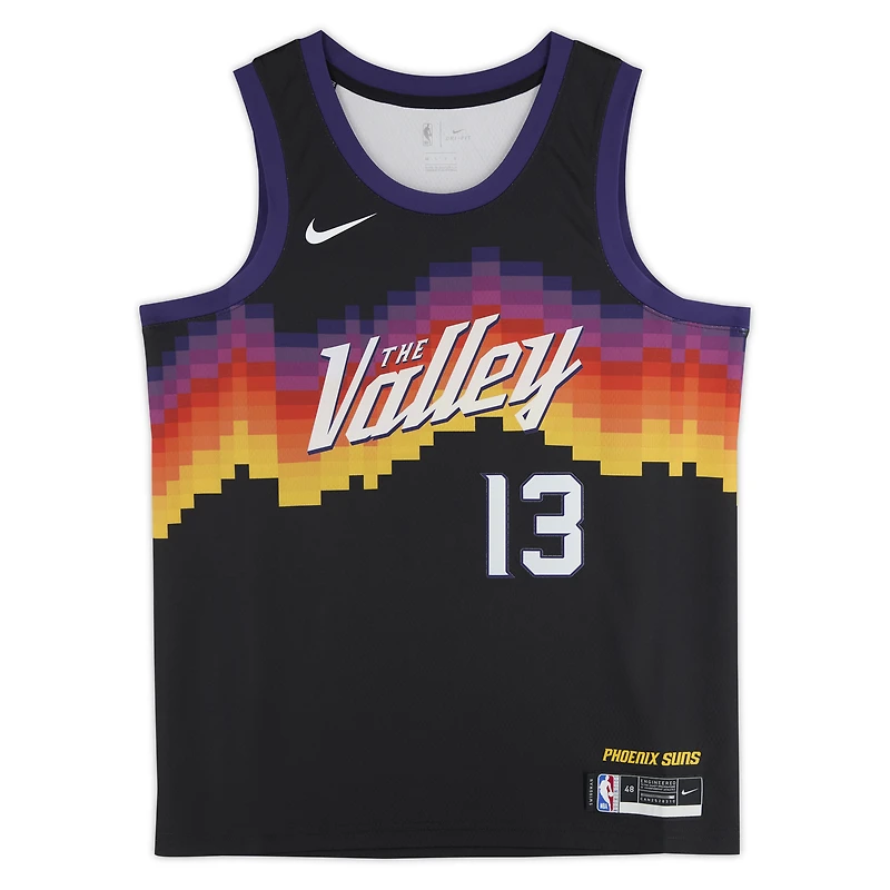 Maillot Nike Swingman noir dédicacé par Steve Nash des Phoenix Suns 2020-21 City Edition