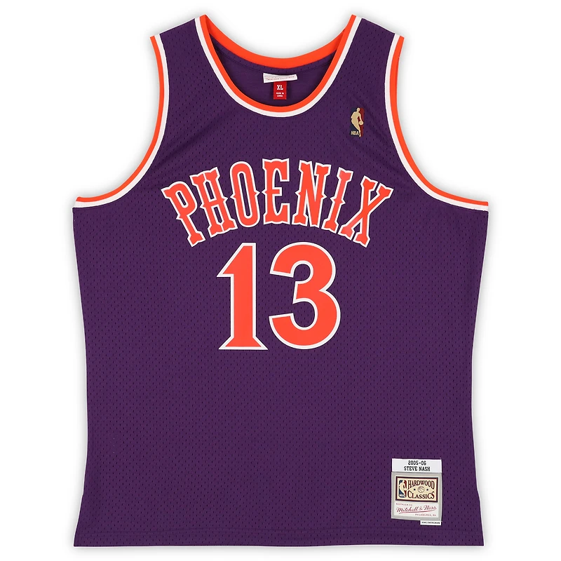 Steve Nash Phoenix Suns Autographed Mitchell & Ness Purple 2005-06 Swingman Jersey