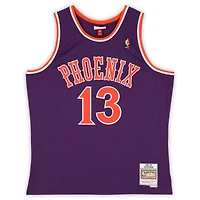 Steve Nash Phoenix Suns Autographed Mitchell & Ness Purple 2005-06 Swingman Jersey