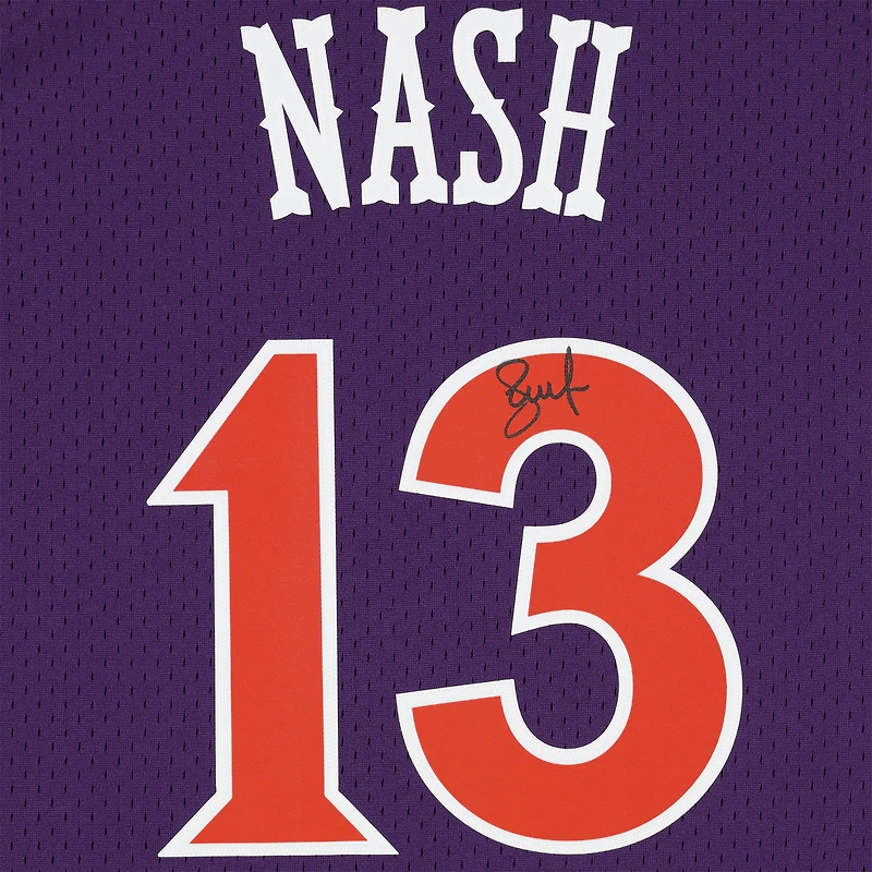 Steve Nash Phoenix Suns Autographed Mitchell & Ness Purple 2005-06 Swingman Jersey