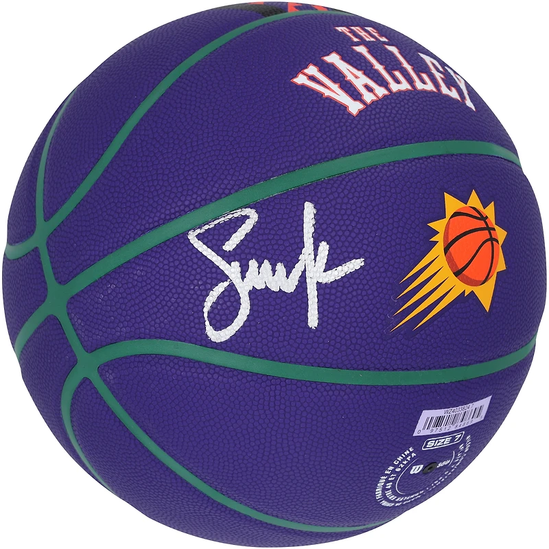 Ballon de basket-ball de collection Wilson 2024-25 City Edition autographié par Steve Nash Phoenix Suns