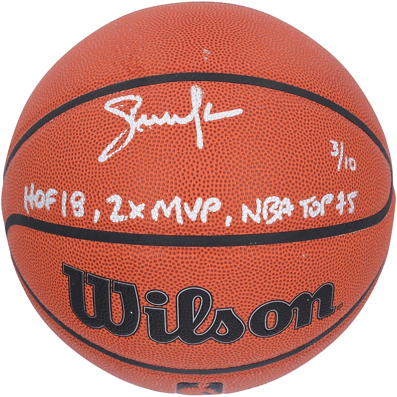 Steve Nash Phoenix Suns Autographed Wilson Authentic Series Indoor/Outdoor Basketball with Multiple Inscriptions - Limited Edition of 10