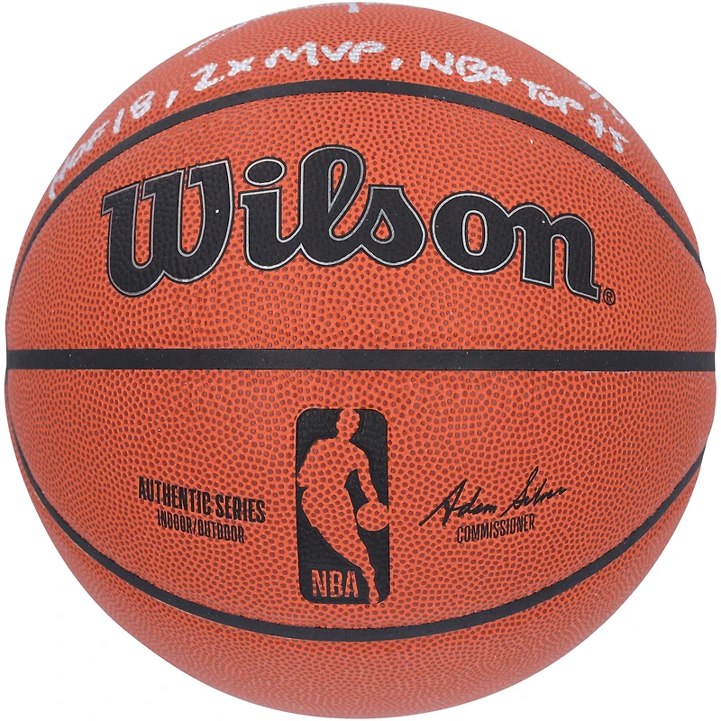 Steve Nash Phoenix Suns Autographed Wilson Authentic Series Indoor/Outdoor Basketball with Multiple Inscriptions - Limited Edition of 10
