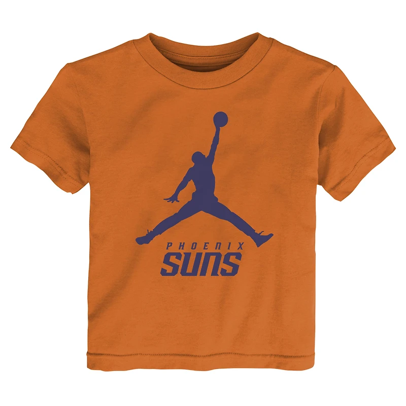 T-shirt Jumpman essentiel Jordan Brand orange Phoenix Suns pour tout-petit