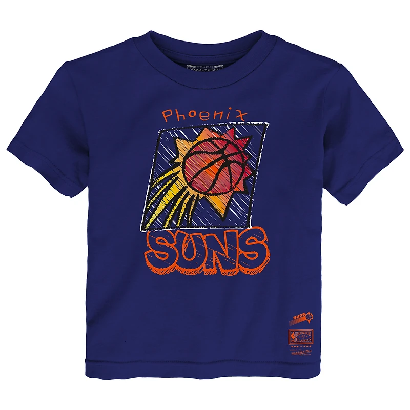 T-shirt violet Mitchell & Ness pour tout-petit, équipe préférée des Phoenix Suns