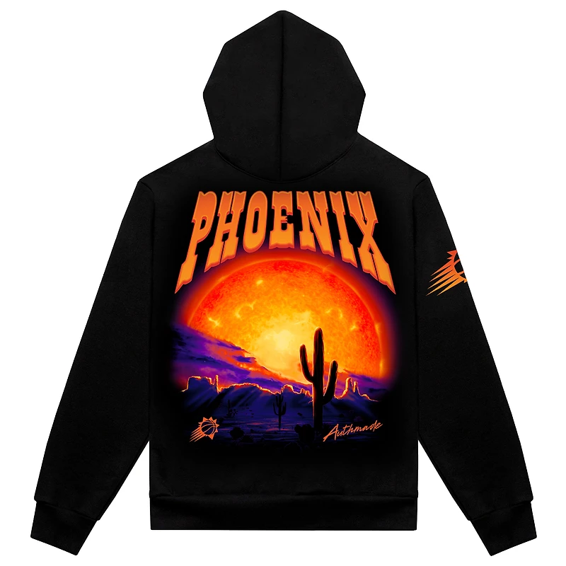 Sweat à capuche unisexe Authmade Black Phoenix Suns Solar Flare