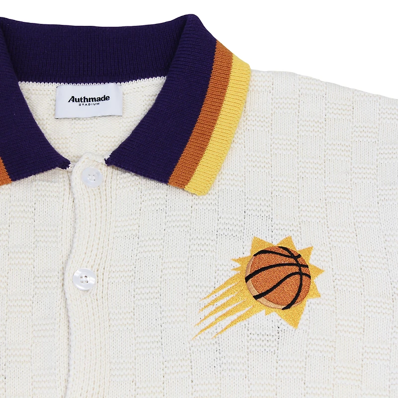 Unisex Authmade Cream Phoenix Suns Solar Flare Knit Shirt