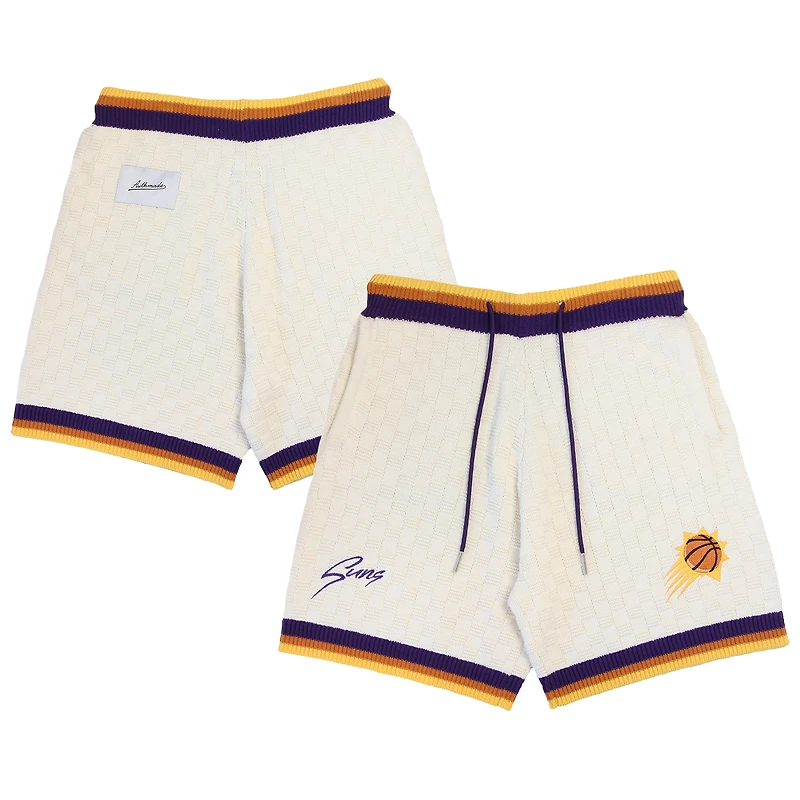 Unisex Authmade Cream Phoenix Suns Solar Flare Premium Knit Shorts